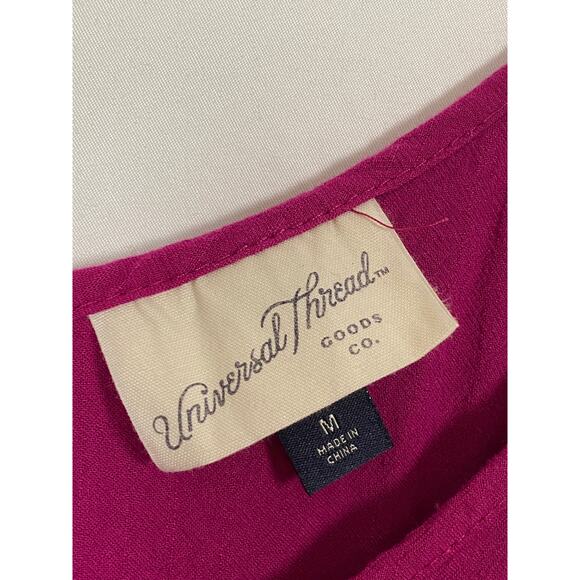 Universal Thread Women Magenta Slip MIDI Dress Adjustable Strap Size M - Picture 4 of 7